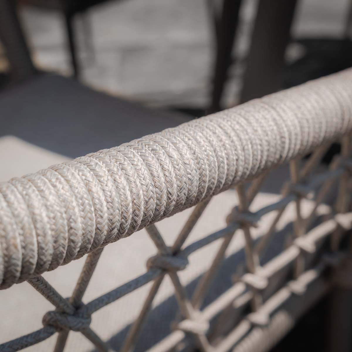 Maze Cool Linen Monaco 4 Seat Round Dining Set