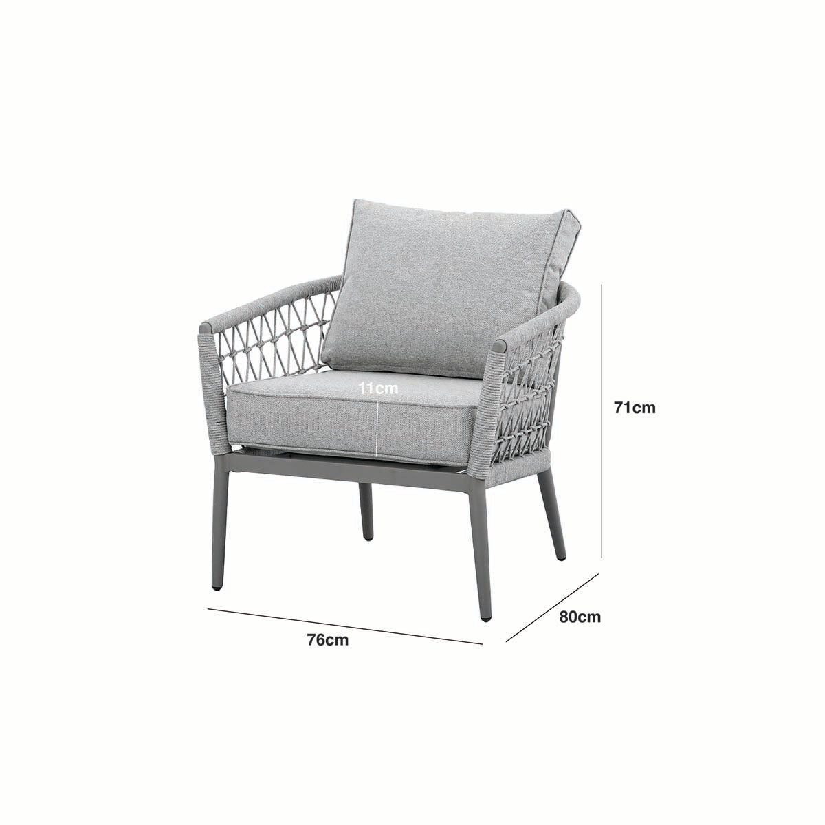 Maze Cool Linen Monaco Lounge Chair