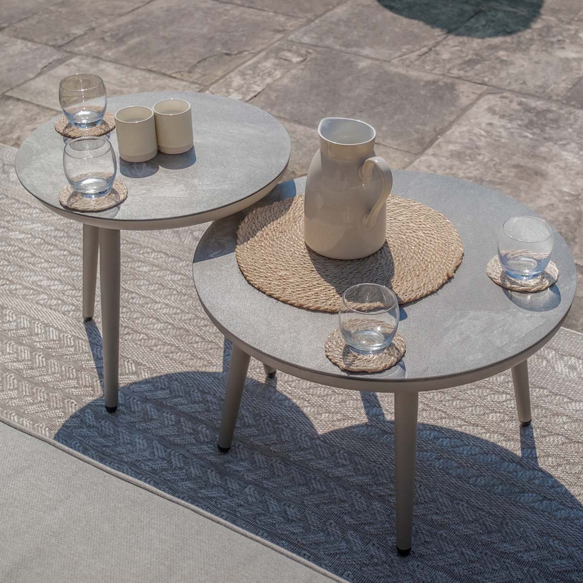 Maze Cool Linen Monaco Small Corner sofa set