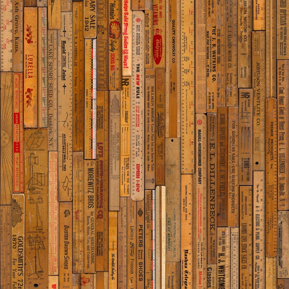 NLXL Rulers Small Wallpaper-Beaumonde