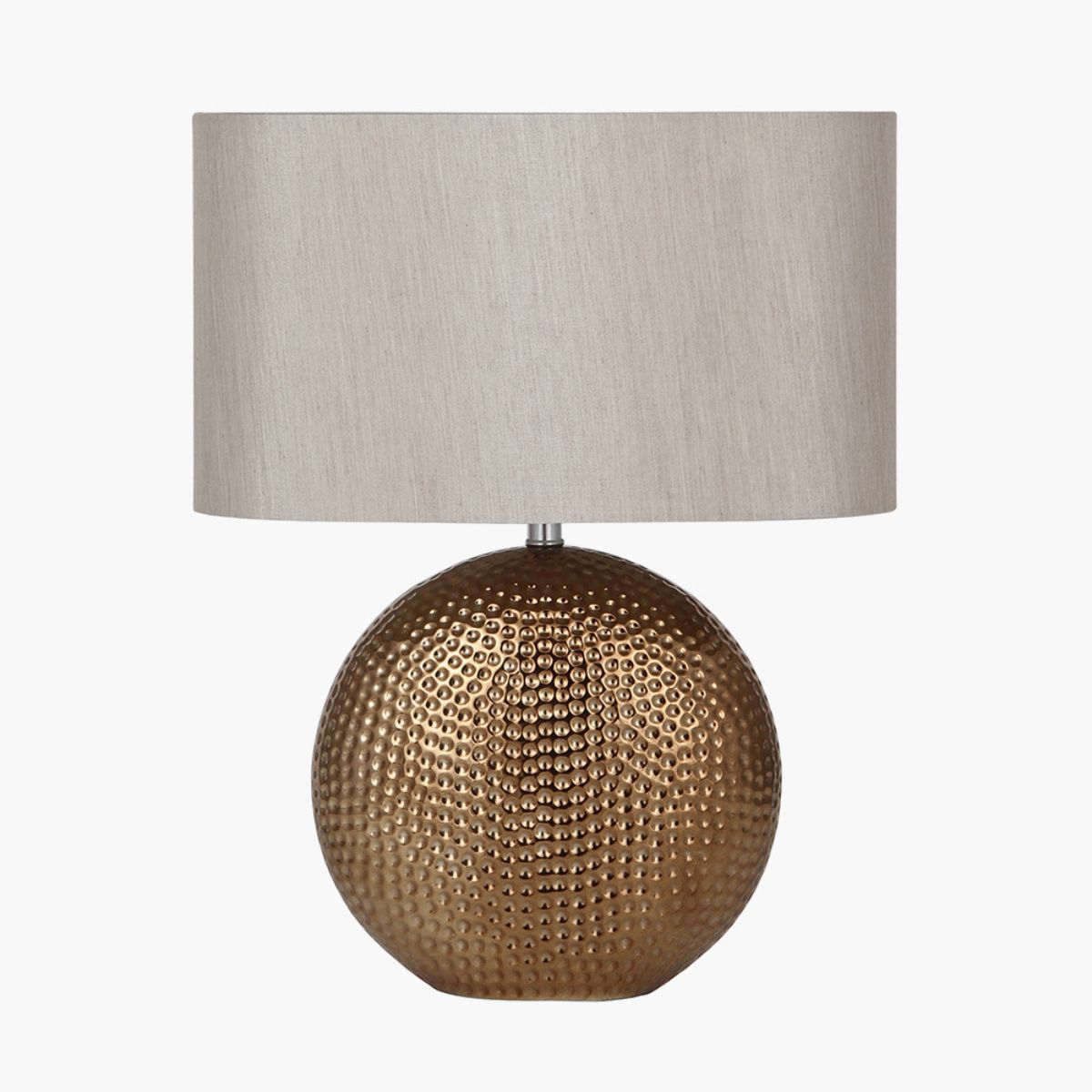 Pacific Lifestyle Mabel Bronze Dot Textured Ceramic Table Lamp