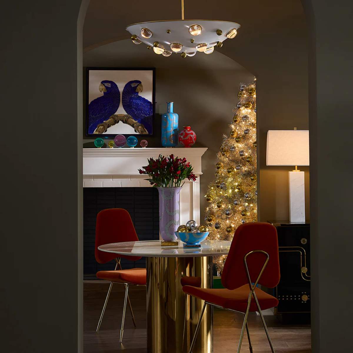 Jonathan Adler Macaw Beaded Art