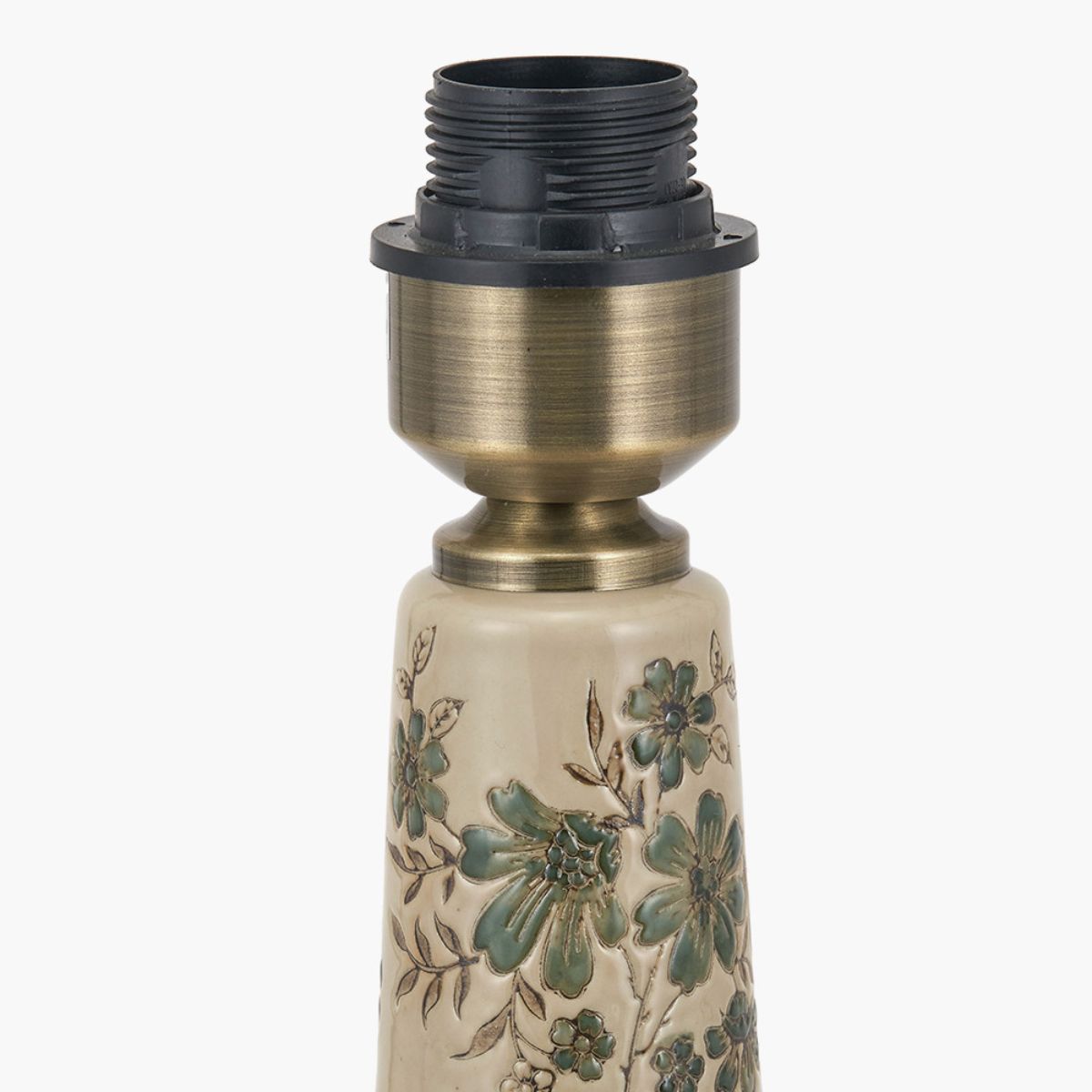 Pacific Lifestyle Maeve Green Floral Ceramic Table Lamp Base