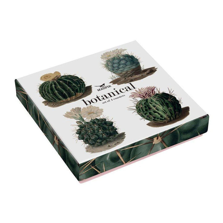 Magpie Botanical Cactus Coasters Set-Beaumonde
