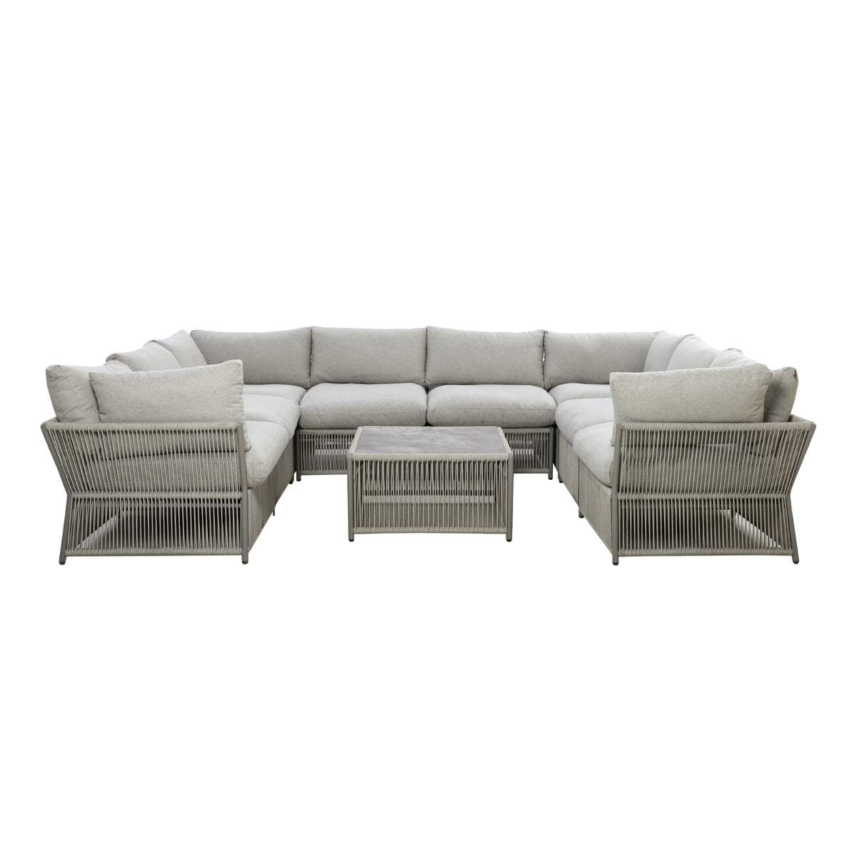 Maze Maldives Rope Weave U Shaped Corner Sofa Set