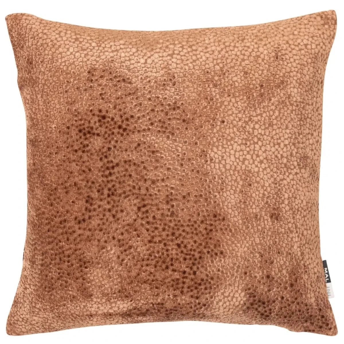 Malini Bingham Cut Velvet Cushion in Chocolate