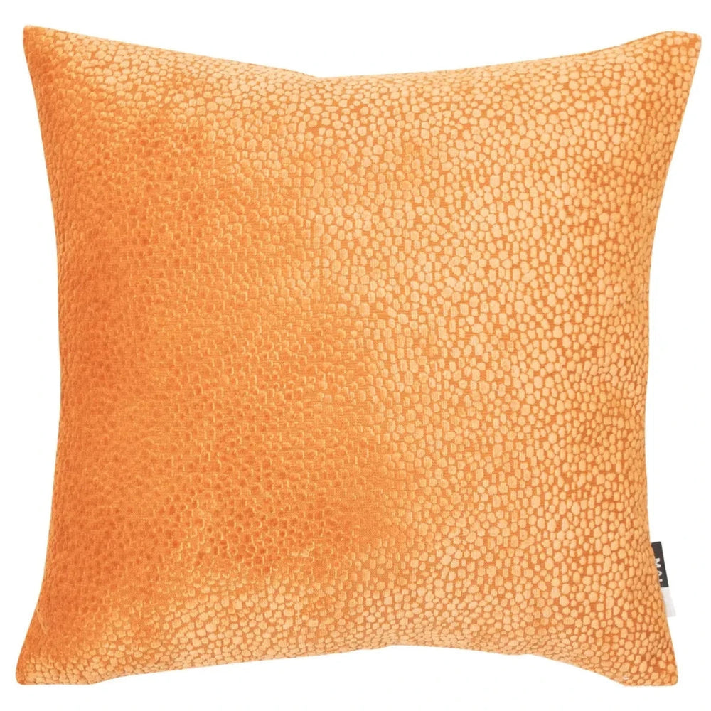 Malini Bingham Cut Velvet Cushion In Tan-Beaumonde