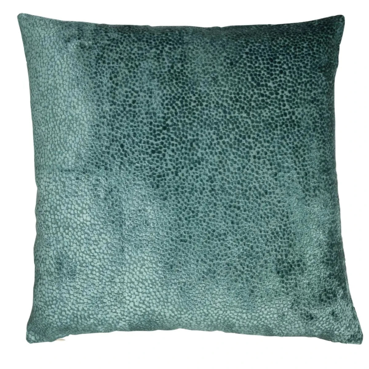 Malini Bingham Cut Velvet Cushion in Teal Small