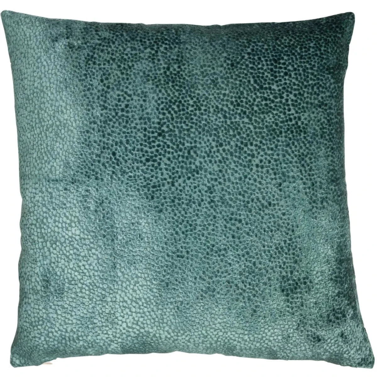 Malini Bingham Cut Velvet Cushion in Teal Large