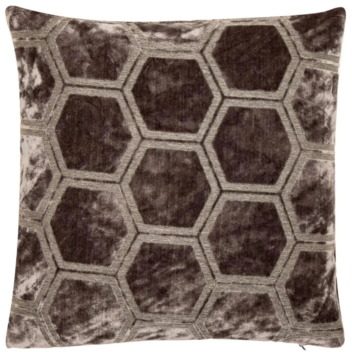 Malini Ivor Hexagon Cushion in Slate
