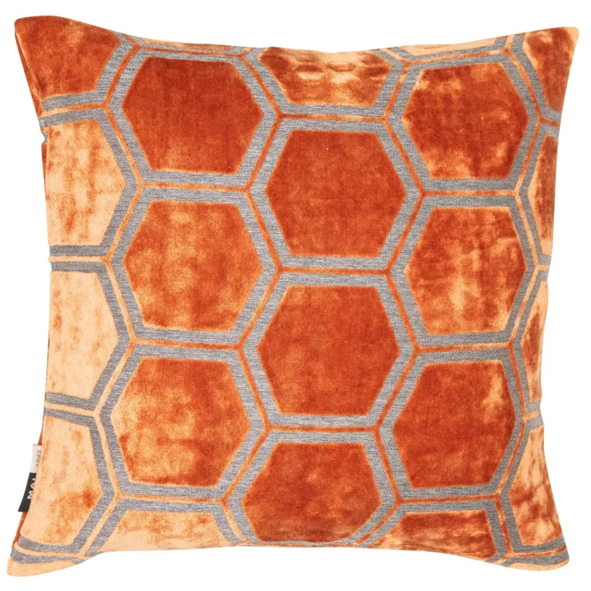 Malini Ivor Hexagon Cushion in Tan