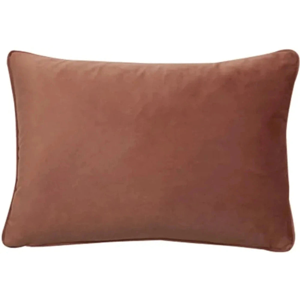 Malini Luxe Velvet Cushion in Putty