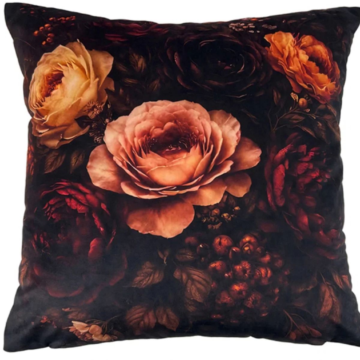 Malini Florance Rust Cushion