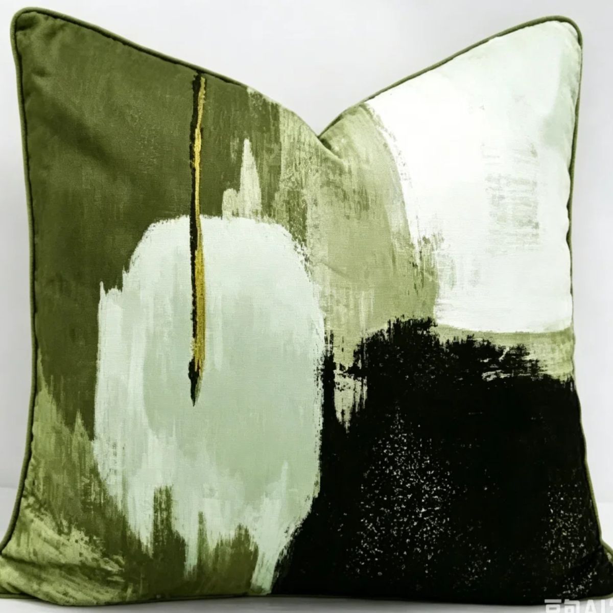 Malini Geneva Olive Cushion