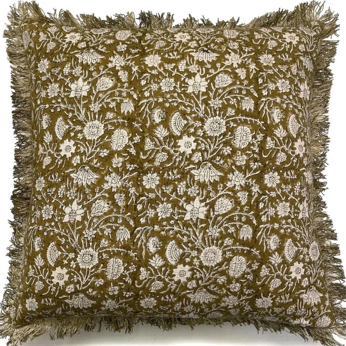 Malini Jamila Olive Cushion