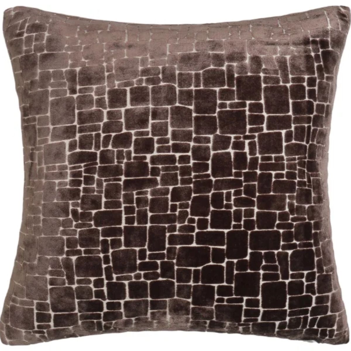 Malini Large Bergen Choc Cushion