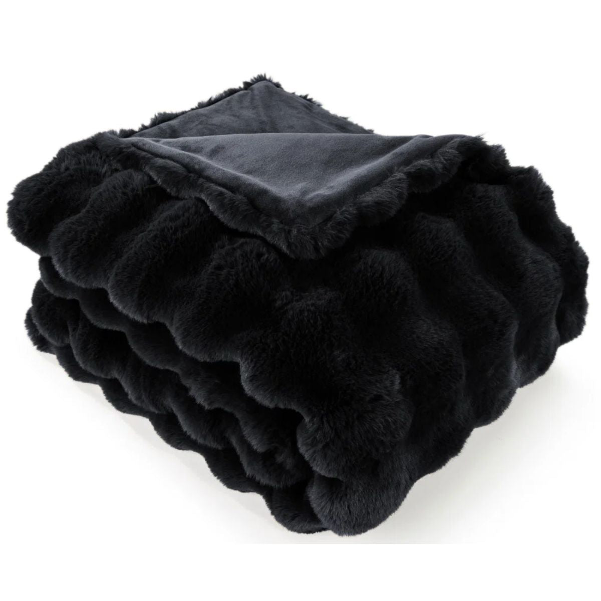 Malini Raffles Black Throw