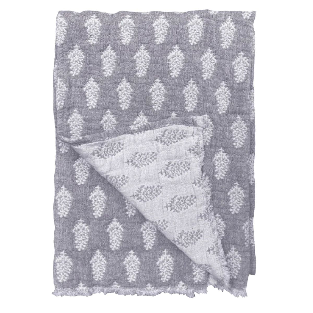 Malini Samira Grey Throw