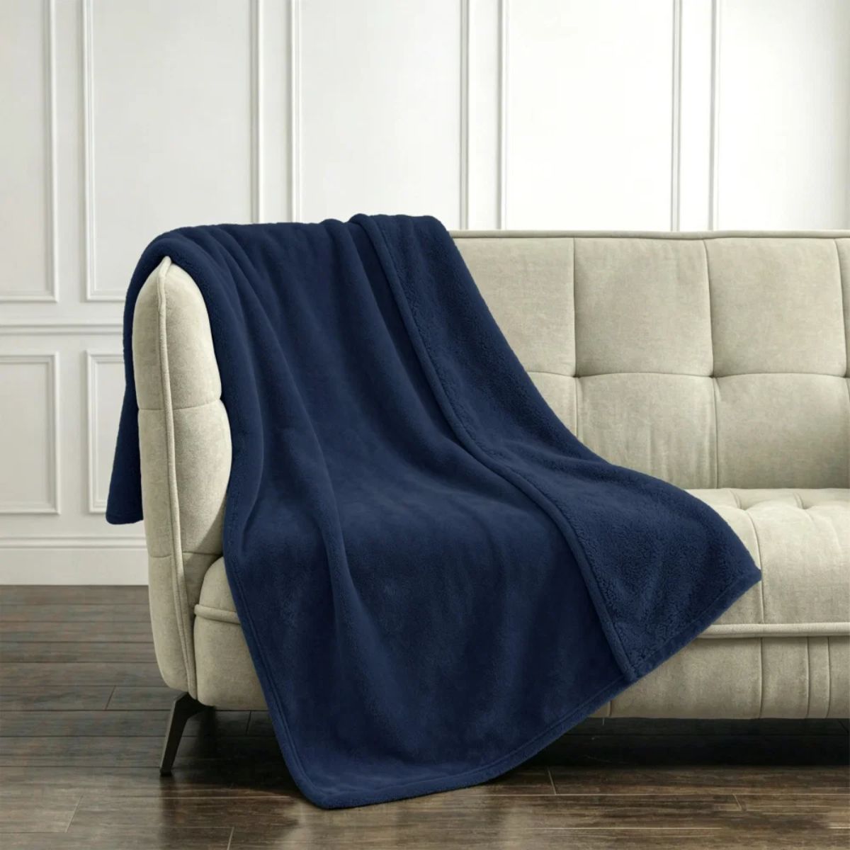 Malini Snug Navy Throw