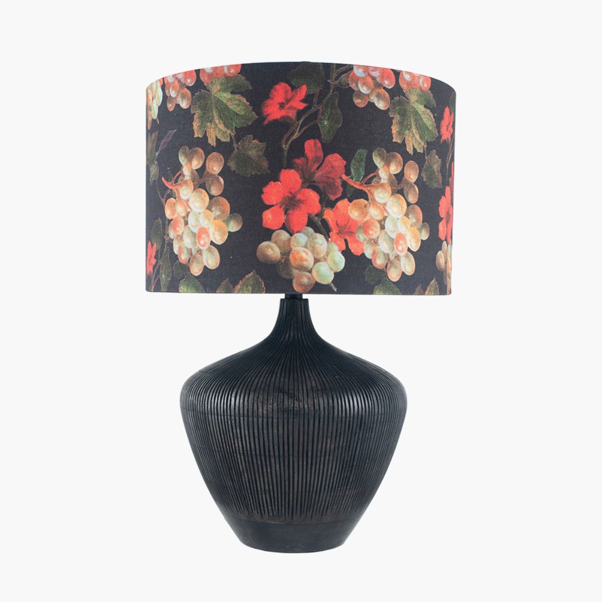 Pacific Lifestyle Manaia Antique Black Textured Wood Table Lamp Base