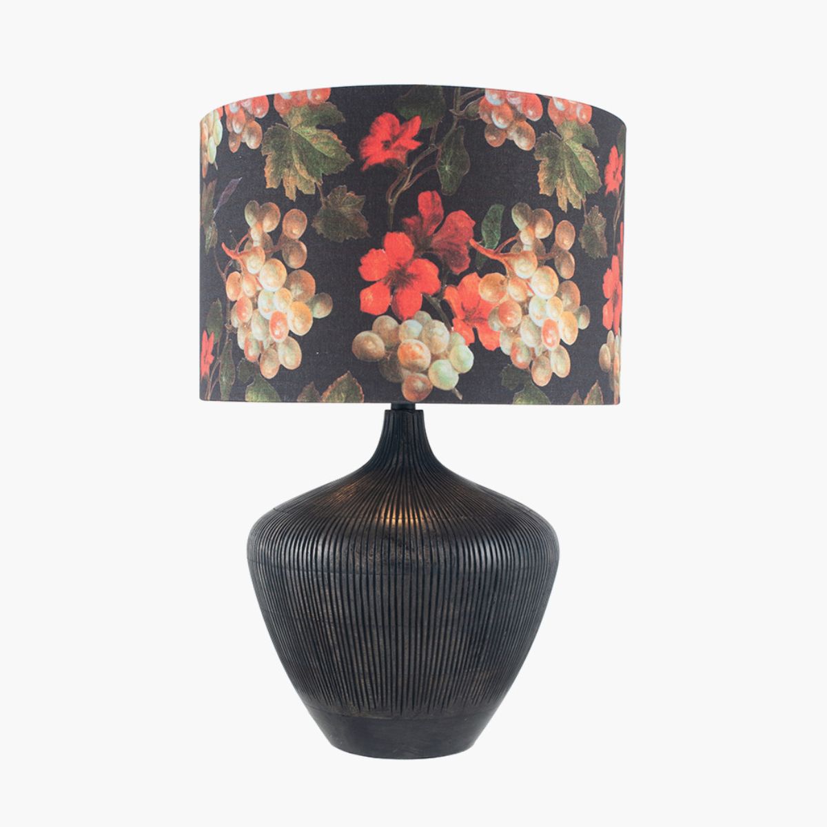 Pacific Lifestyle Manaia Antique Black Textured Wood Table Lamp Base