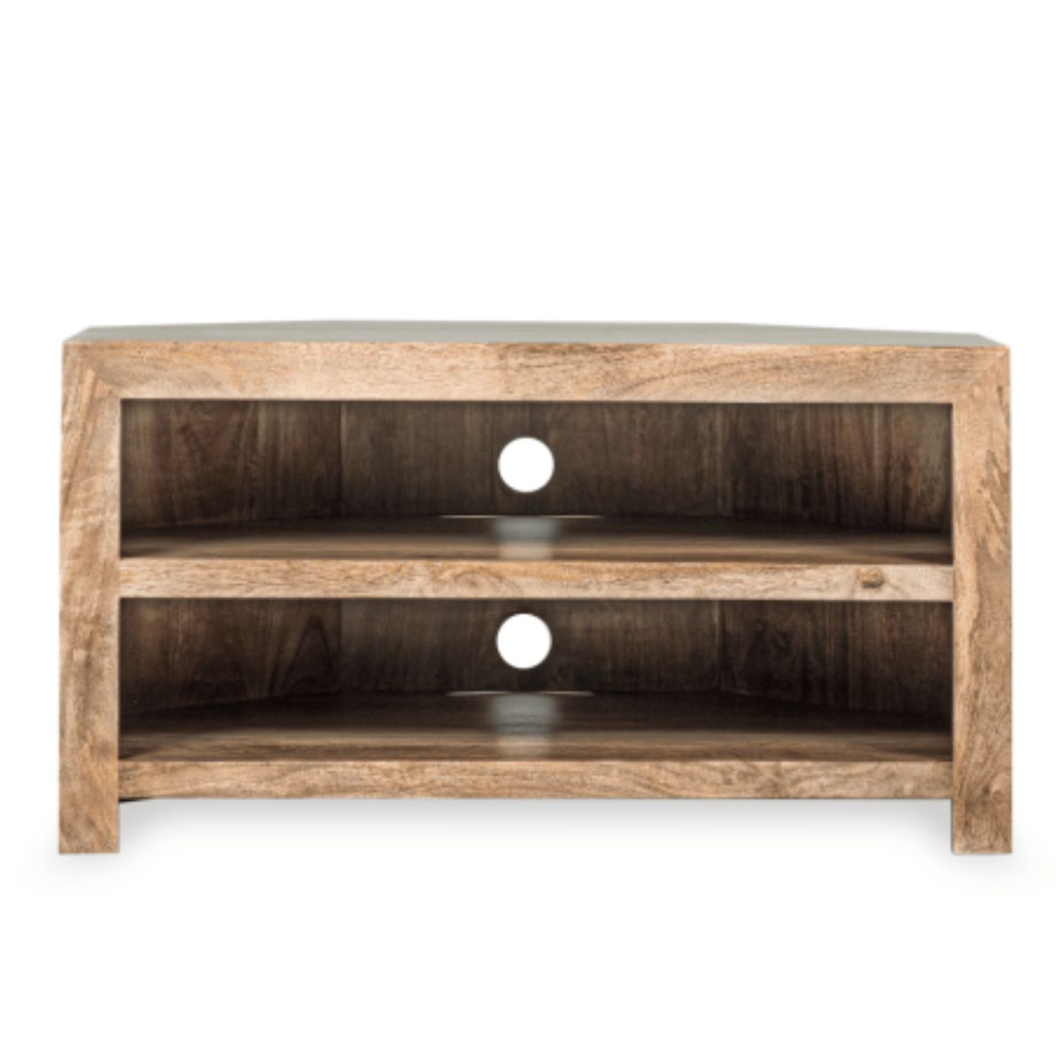 Trade Furniture Mango Wood 100cm Corner TV Stand