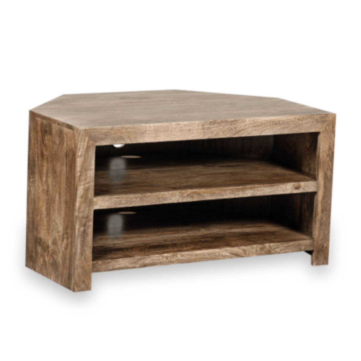 Trade Furniture Mango Wood 100cm Corner TV Stand