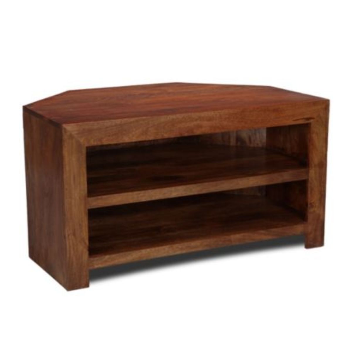 Trade Furniture Mango Wood 100cm Corner TV Stand