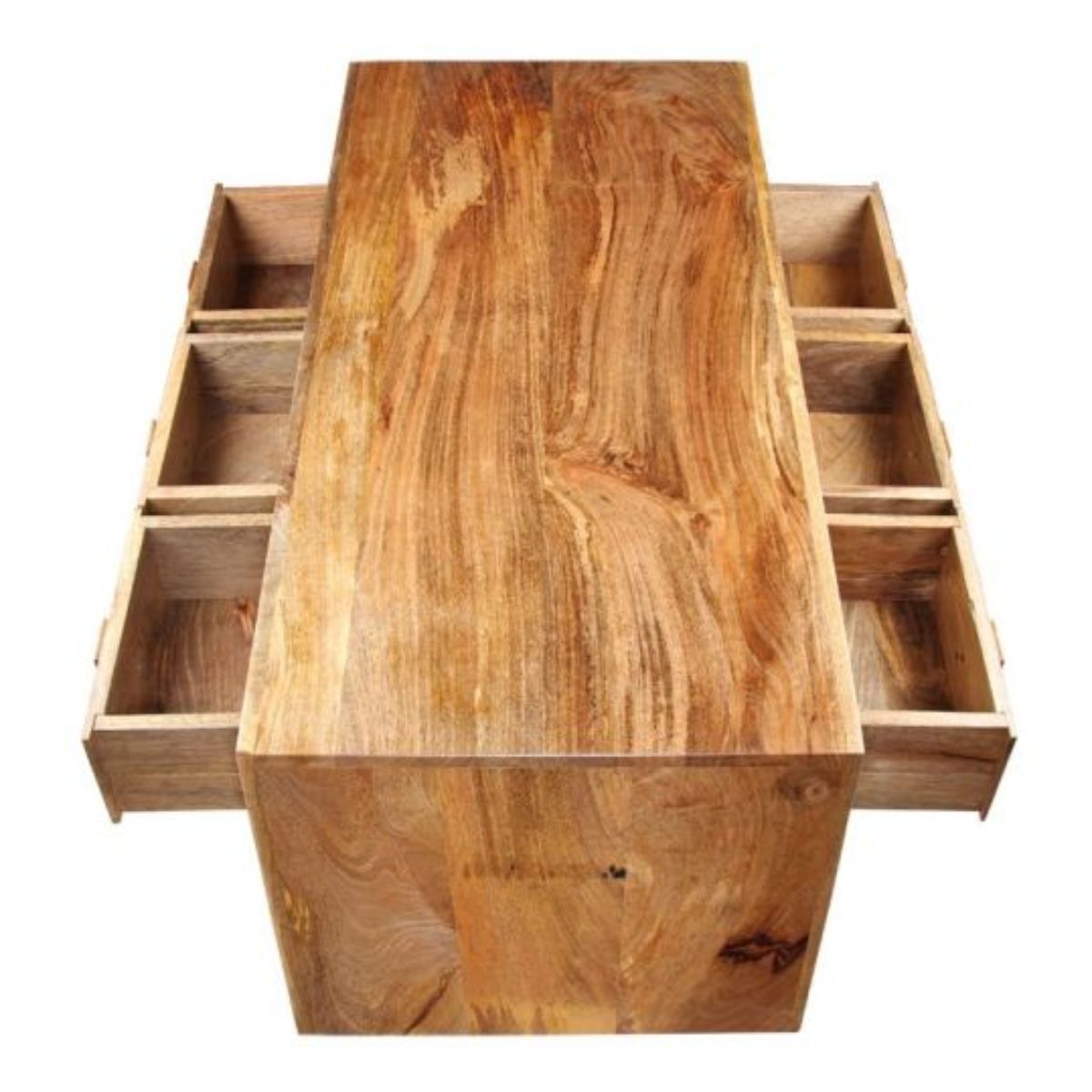 Trade Furniture Mango Wood 110cm 6 Drawer Coffee Table