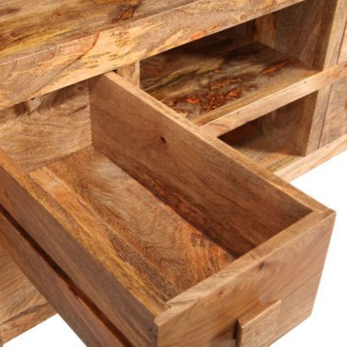 Trade Furniture Mango Wood 115cm 4 Drawer Media Unit