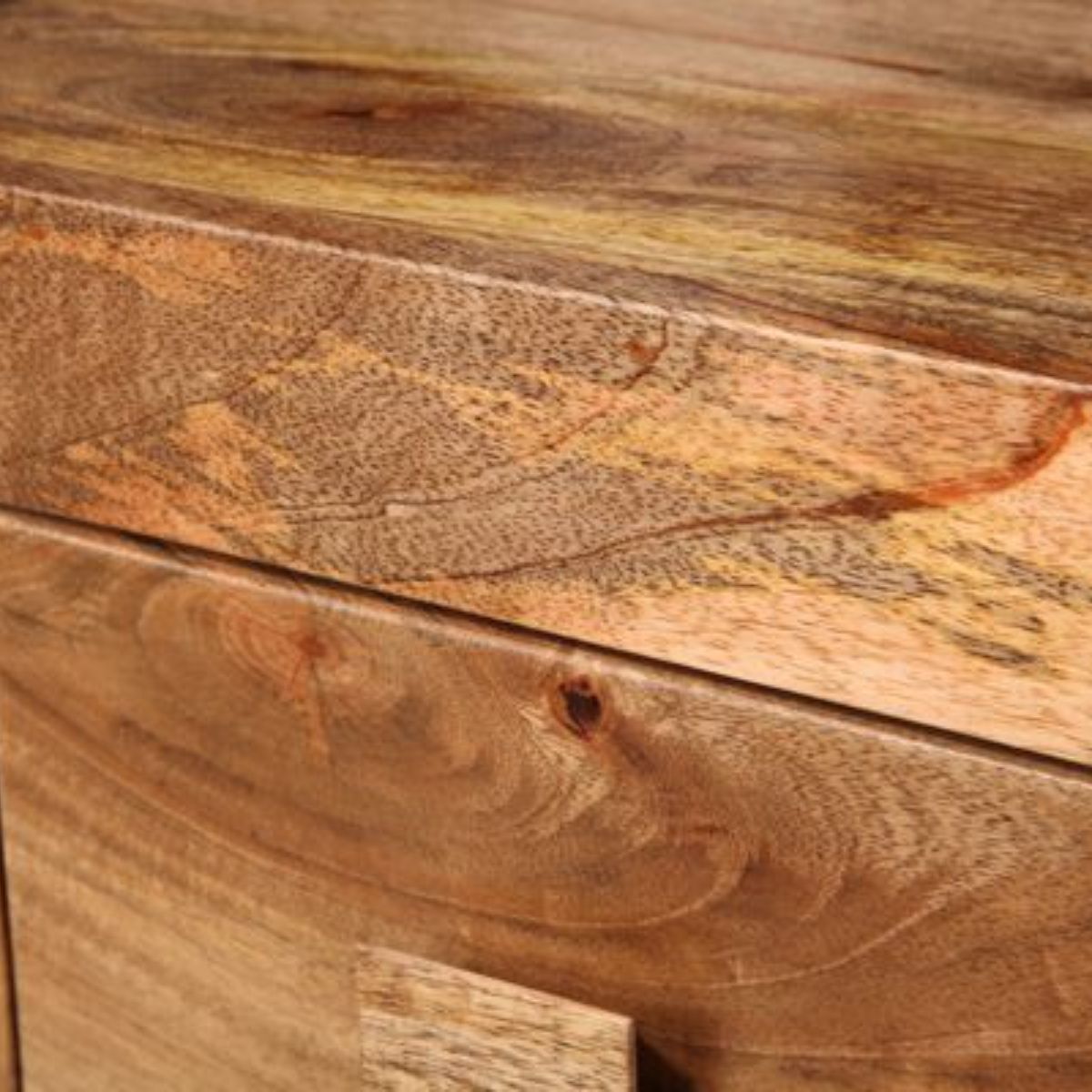 Trade Furniture Mango Wood 115cm 4 Drawer Media Unit