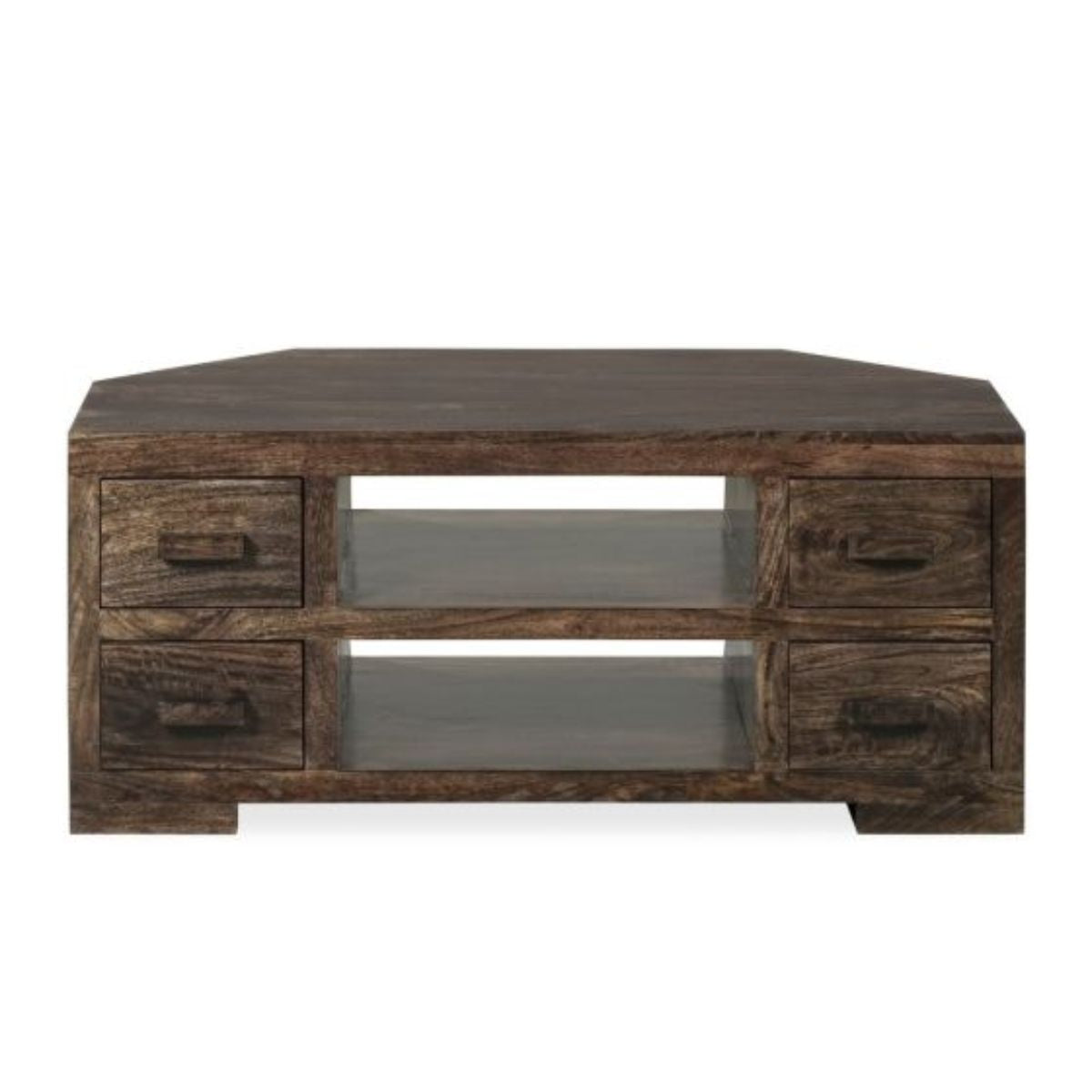 Trade Furniture Mango Wood 115cm Corner TV Unit