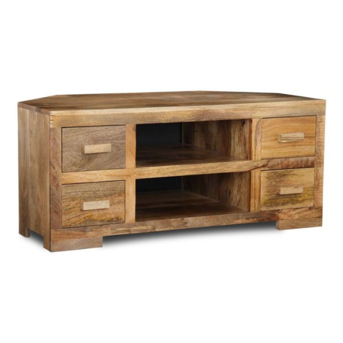 Trade Furniture Mango Wood 115cm Corner TV Unit