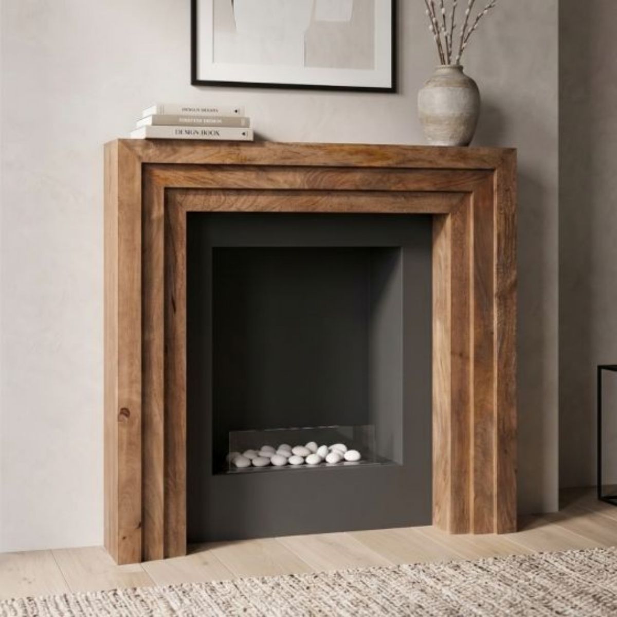 Trade Furniture Mango Wood 118cm Fire Surround