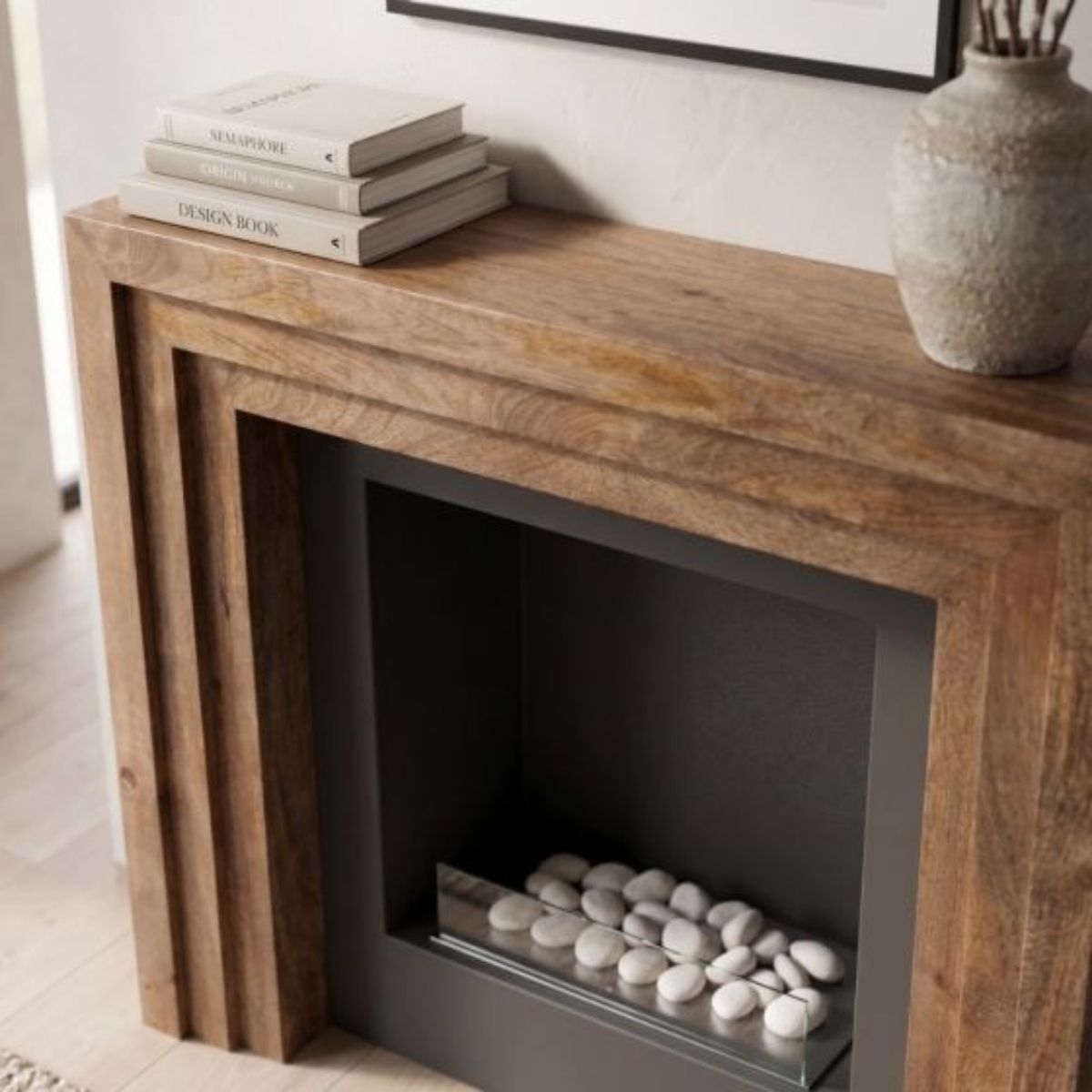Trade Furniture Mango Wood 118cm Fire Surround