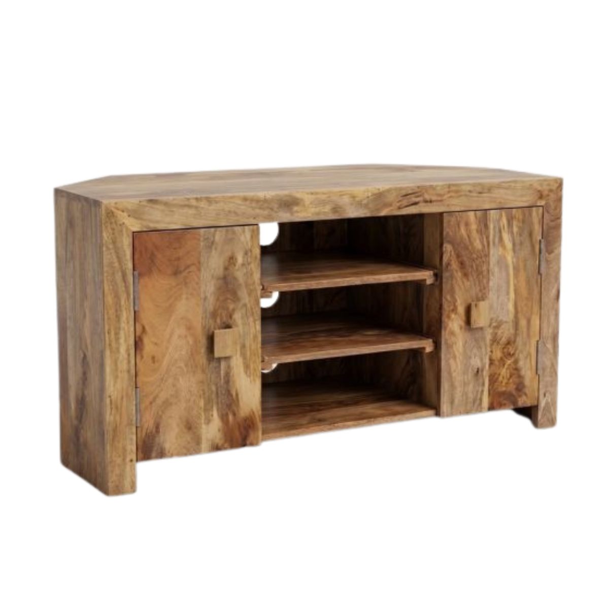 Trade Furniture Mango Wood 120cm Corner TV Unit