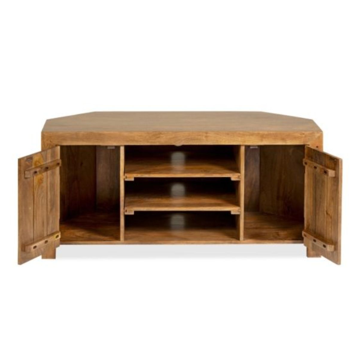 Trade Furniture Mango Wood 120cm Corner TV Unit