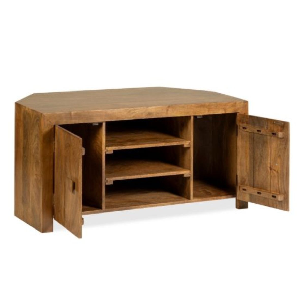 Trade Furniture Mango Wood 120cm Corner TV Unit