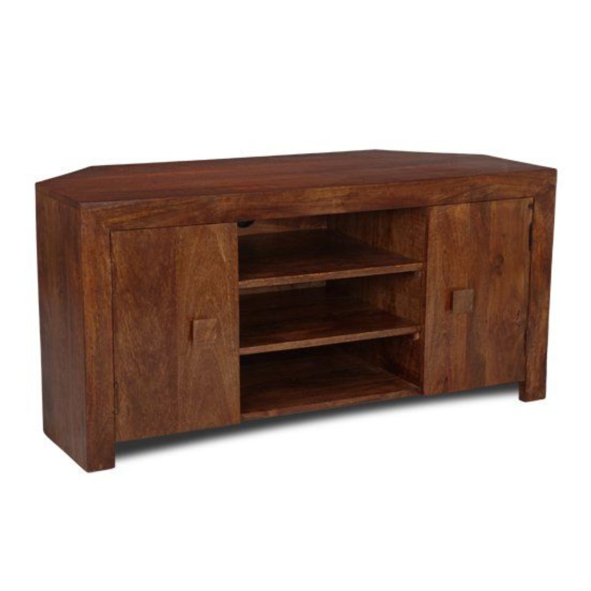 Trade Furniture Mango Wood 120cm Corner TV Unit