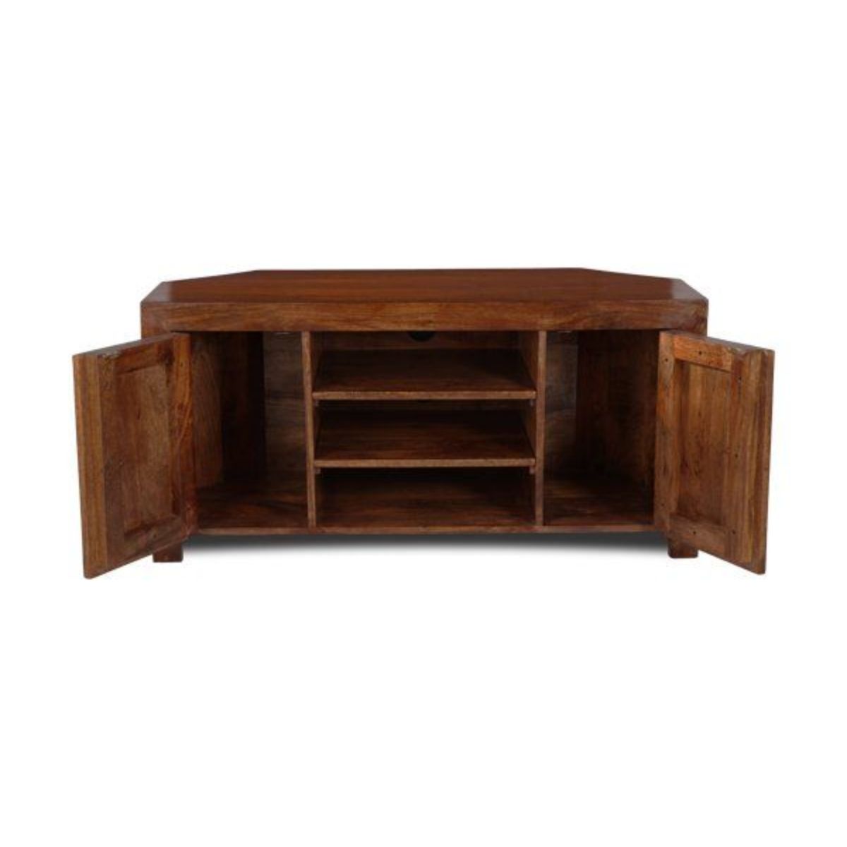Trade Furniture Mango Wood 120cm Corner TV Unit