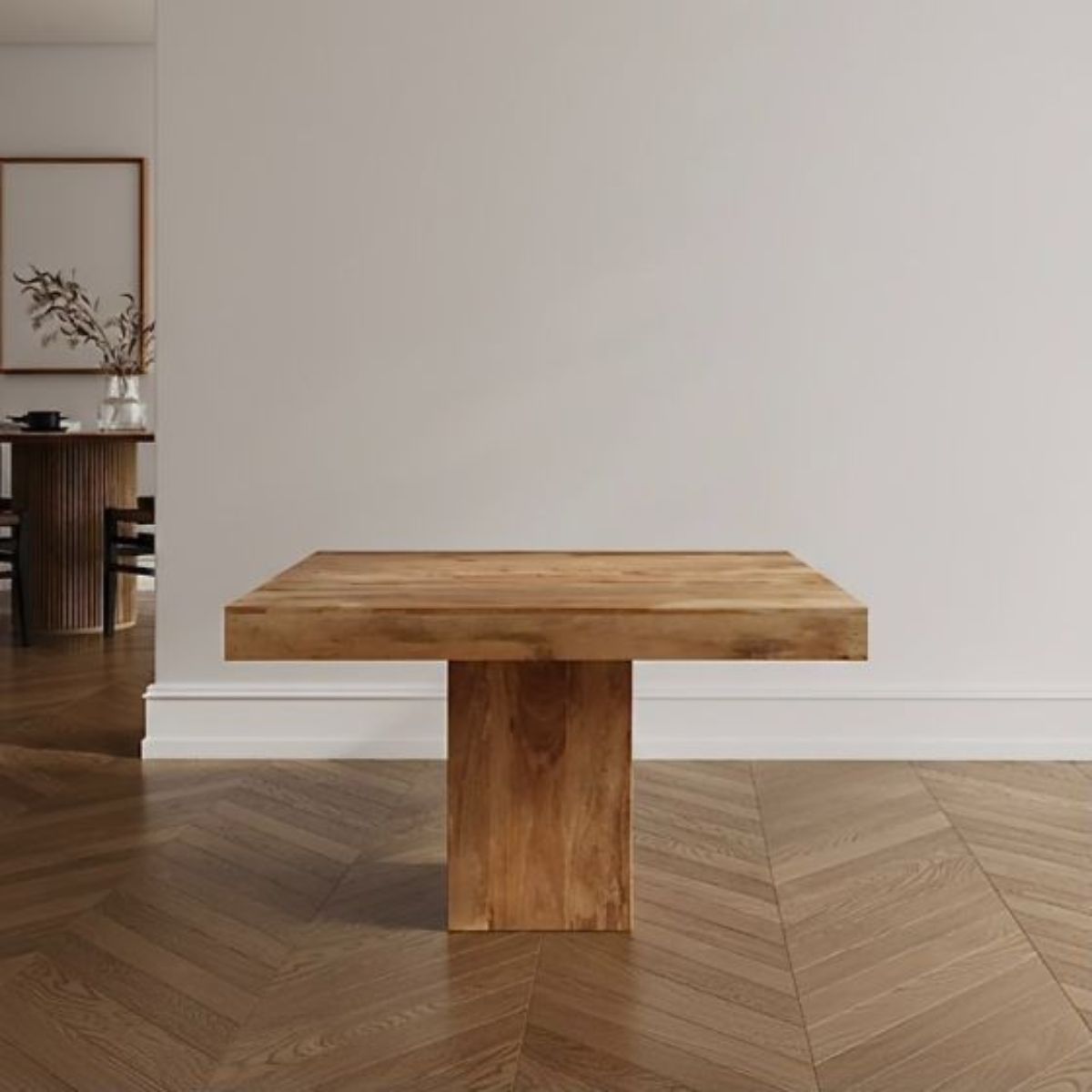 Trade Furniture Mango Wood 120cm Cube Dining Table
