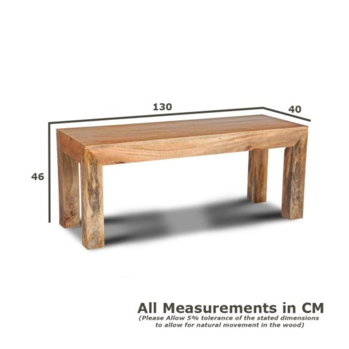 Trade Furniture Mango Wood 130cm Bench