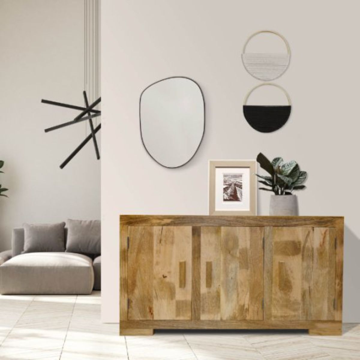 Trade Furniture Mango Wood 134cm Sideboard