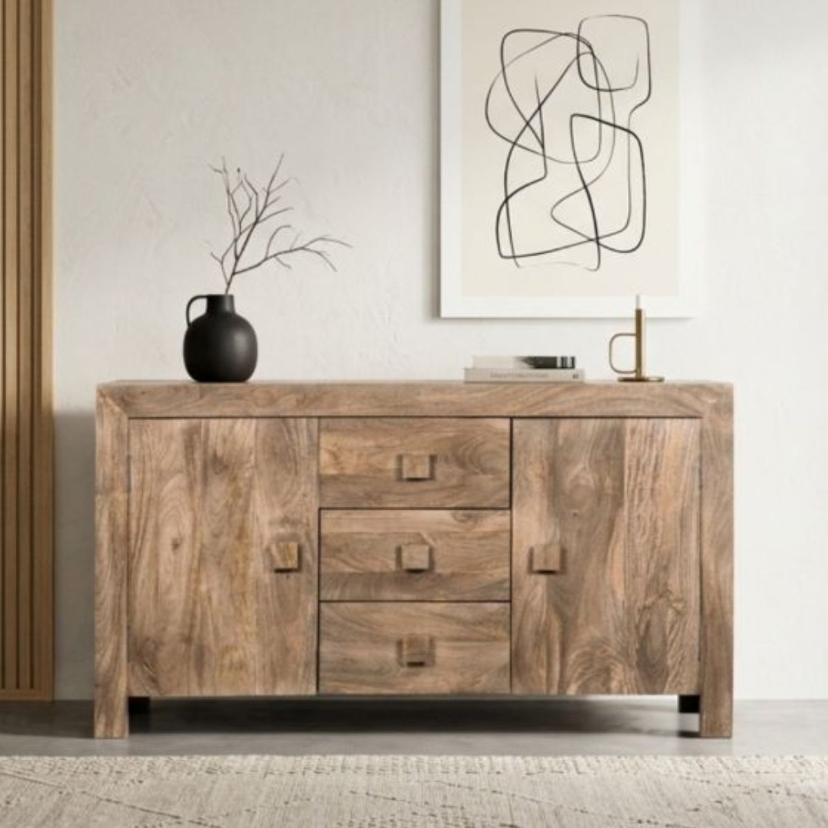 Trade Furniture Mango Wood 135cm Sideboard