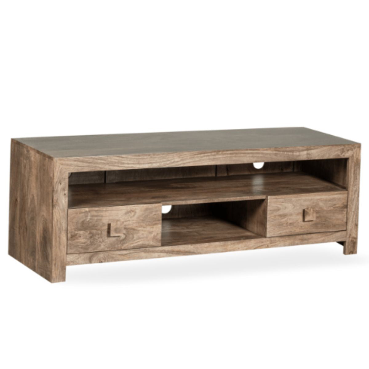 Trade Furniture Mango Wood 145cm 2 Drawer Media Unit