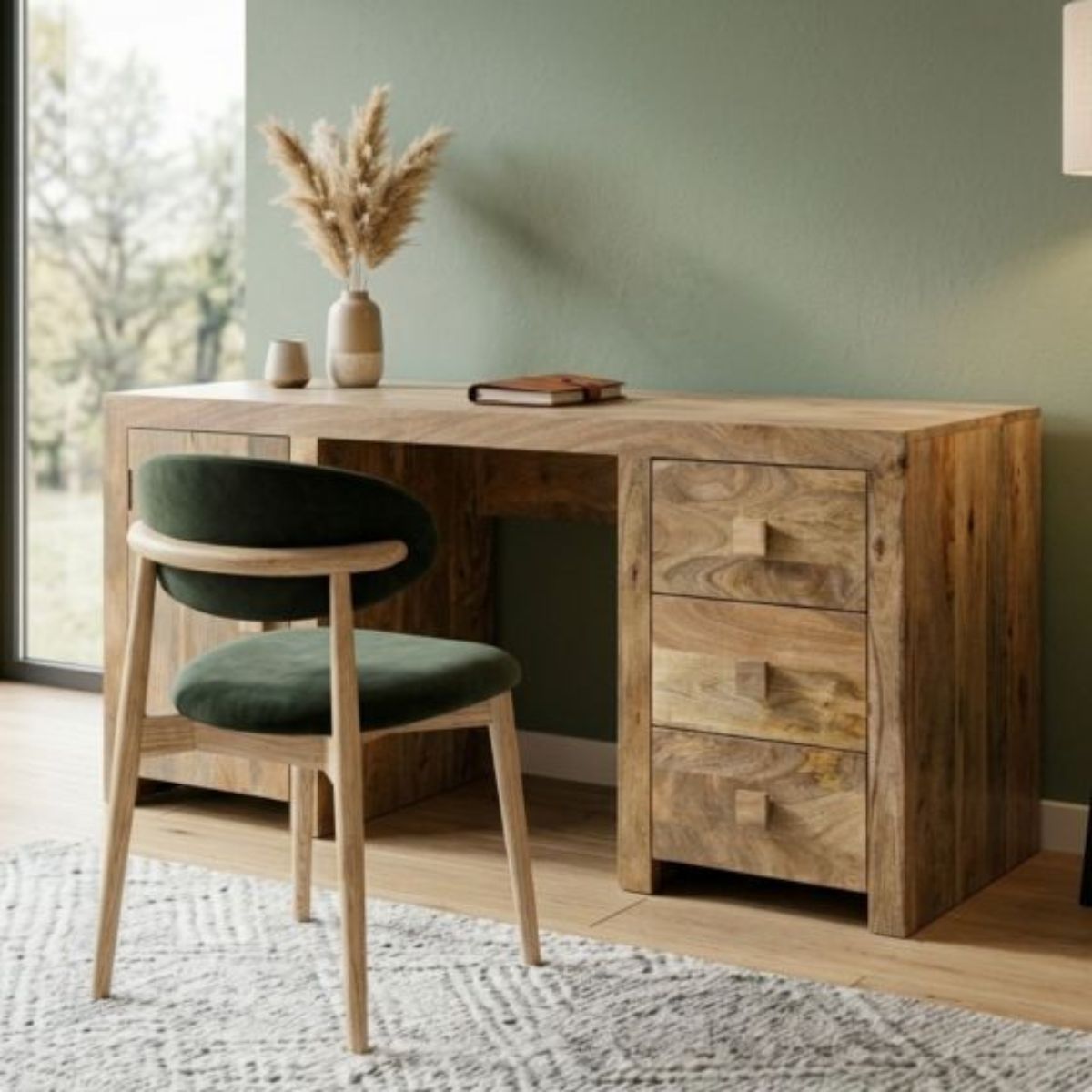 Trade Furniture Mango Wood 160cm Office Desk