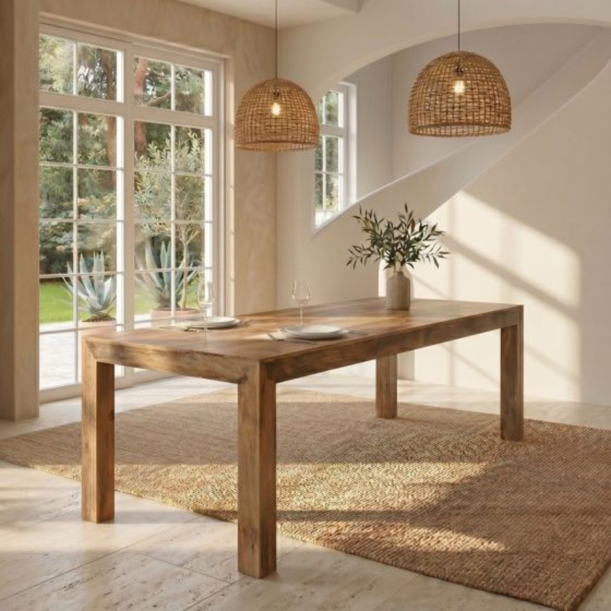 Trade Furniture Mango Wood 220cm Dining Table