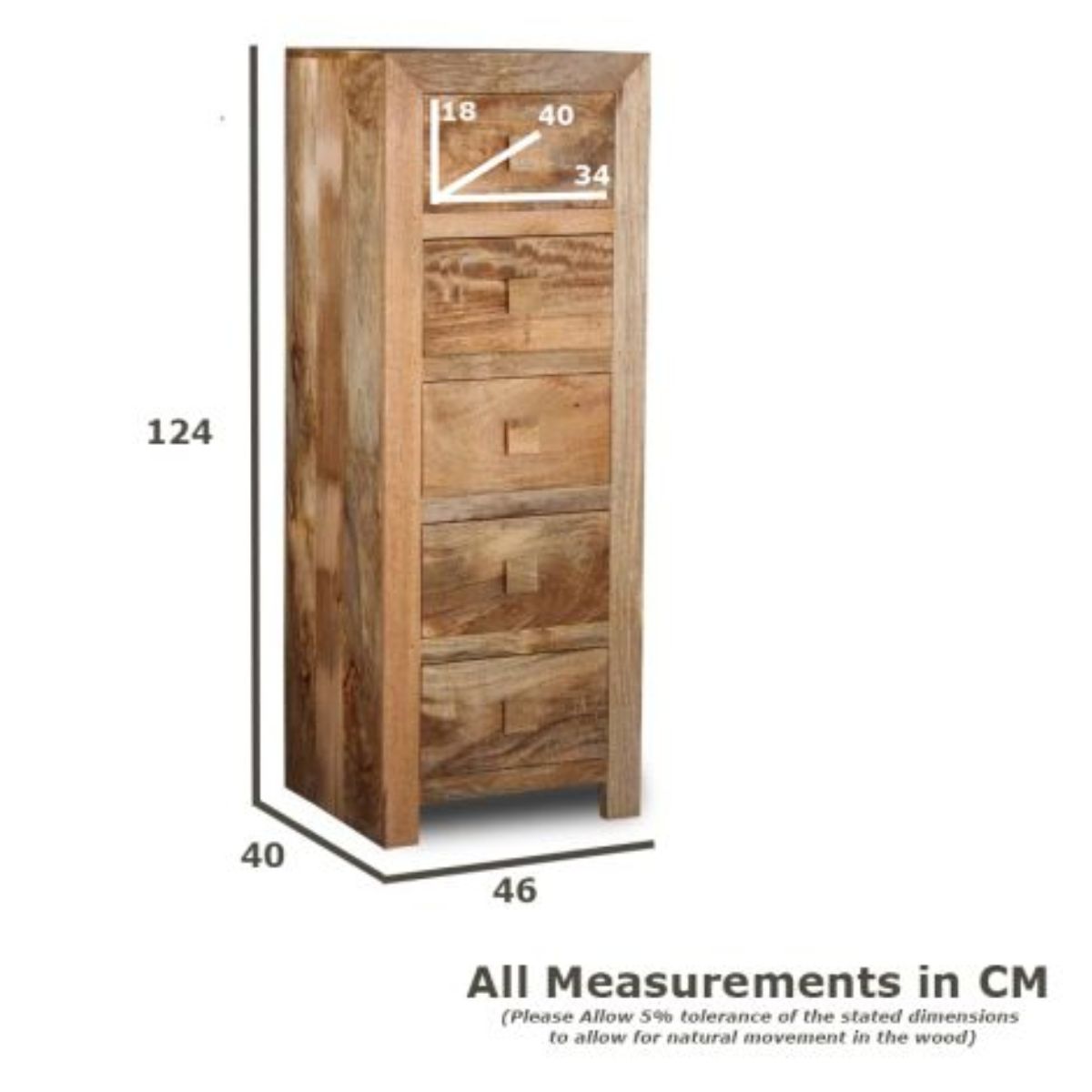 Trade Furniture Mango Wood 46cm Tall Chest