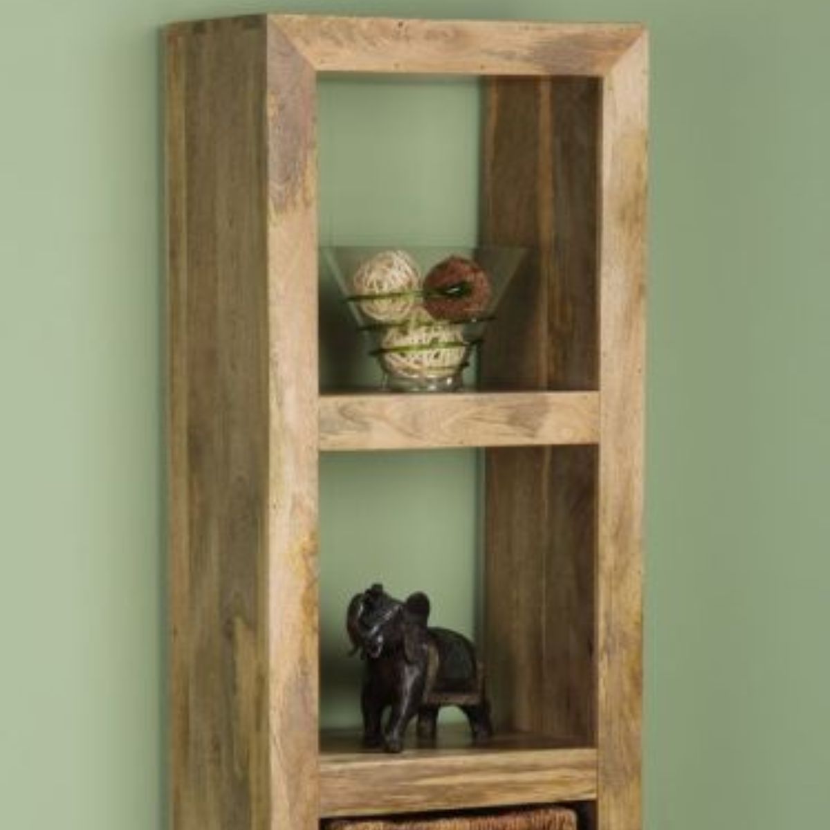 Trade Furniture Mango Wood 50cm Triple Storage Cube