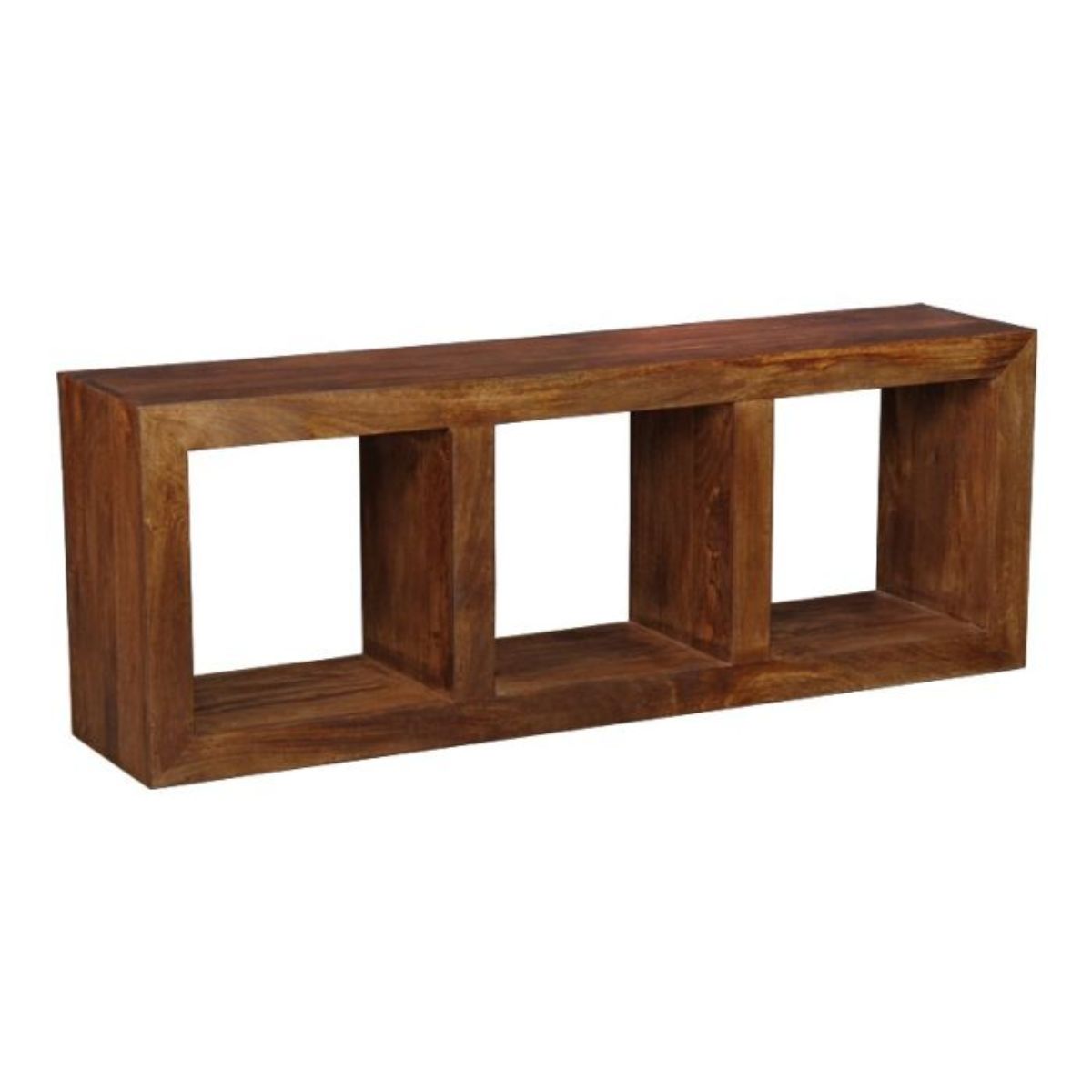 Trade Furniture Mango Wood 50cm Triple Storage Cube